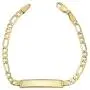 KoolJewelry 14k Yellow Gold High Polish Figaro Baby ID Bracelet (5.5 inches long) KoolJewelry 14k Yellow Gold High Polish Figaro Baby ID Bracelet (5.5 inches long)