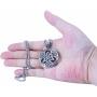 enhong Celtic Knot Necklace for Men,Stainless Steel Magic Double Side Solid Heavy Pendant with Chain