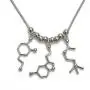 Serotonin Dopamine and Acetylcholine Neurotransmitter Brain Molecule Necklace - Science Jewelry Serotonin Dopamine and Acetylcholine Neurotransmitter Brain Molecule Necklace - Science Jewelry