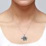 LeCalla Sterling Silver Jewelry Elephant Charm Pendant with Chain for Women