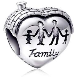 Sambaah Family Charm Sterling Silver Nana Charm Enamel Charm for Pandora Style Bracelets