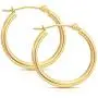 14k Gold Hoop Earrings, (0.6'' Diameter) 14k Gold Hoop Earrings, (0.6'' Diameter)