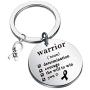 WSNANG Cancer Survivor Gift Warrior Determination Courage The Will to Win Keychain Cancer Fighter Gift Cancer Awareness Gift Survivor Inspirational Hope Gifts