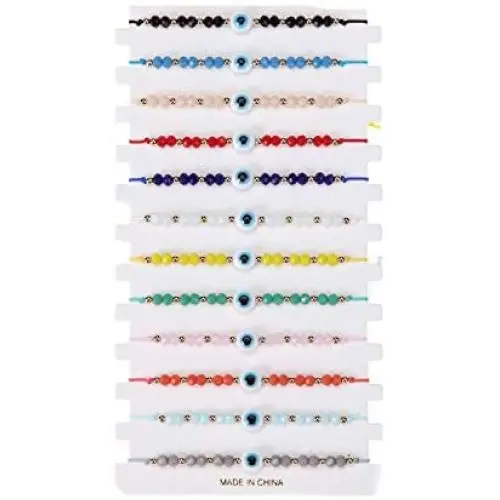 Fuqimanman2020 12 Pcs Colorful Handmade Evil Eye Bracelets Set Dainty Braided String Beaded Bracelet Protection Luck Amulet Bracelets for Women Girls Jewelry Fuqimanman2020 12 Pcs Colorful Handmade Evil Eye Bracelets Set Dainty Braided String Beaded Bracelet Protection Luck Amulet Bracelets for Women Girls Jewelry
