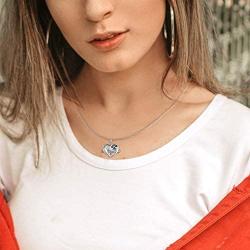 Grecia White Gold Plated Sloth Necklace for Women Love Heart Shaped Pendant Gift for Her, Smile Sloth Jewelry for Girlfriend, Wife, Sister, Grandma, Mom