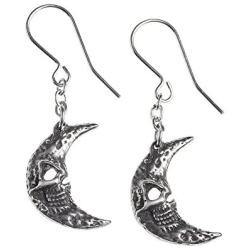 Alchemy of England Fashion Jewelry Mera Luna Crescens - Tragicom Moon Earrings