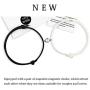 Couple Magnetic Bracelet Set Rope Braided Charm Adjustable Couple Gift Box Package Jewelry Set Box for Women Men 2 Pieces