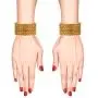 Efulgenz Indian Style Bollywood Antique Traditional 14 K Gold Plated Wedding Bridal Bracelet Bangle Set Jewelry (12 Pc) Efulgenz Indian Style Bollywood Antique Traditional 14 K Gold Plated Wedding Bridal Bracelet Bangle Set Jewelry (12 Pc)
