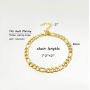 14K Gold Plated Chain Bracelet for Women Fashion Simple Bracelet