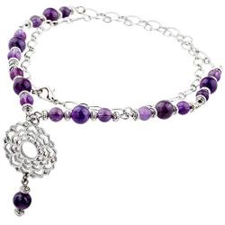 Nupuyai Chakra Necklace for Unisex, Energy Charms Healing Stone Pendant with Chain 23.5'' Adjustable