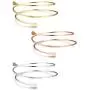 Finrezio 3 PCS Minimalist Simple Coil Upper Arm Band Cuff Armlets for Women Girls Arm Bangle Dia.3.15” Adjustable Finrezio 3 PCS Minimalist Simple Coil Upper Arm Band Cuff Armlets for Women Girls Arm Bangle Dia.3.15” Adjustable
