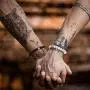 Magnetic Couple Bracelets King&Queen Crown Couple Bracelets His and Her Friendship 8mm Beads Bracelet