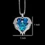 Gold Plated Angel Wing Heart Swarovski Crystal Necklace Nova & Co