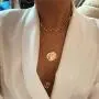 17IF Layered Necklace Punk Chunky Gold Long Chain Pearl Necklace, Lock Key Choker Pendant Butterfly Necklace Delicate Dainty Jewelry for Women Men 17IF Layered Necklace Punk Chunky Gold Long Chain Pearl Necklace, Lock Key Choker Pendant Butterfly Necklace Delicate Dainty Jewelry for Women Men