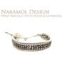 Nakamol Design-Wrap Bracelet with Silver & Gunmetal