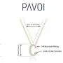 PAVOI 14K Yellow Gold Plated Cubic Zirconia Initial Necklace | Letter Necklaces for Women