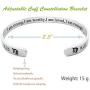 RENYILIN Creative Cuff Bracelet, Zodiac Bracelet, Inspirational Stainless Steel Bracelet for Men and Women