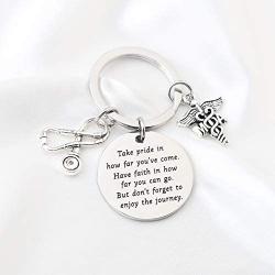 Medical Assistant Graduation Gifts MA Keychain Medical Assistant Gift Stethoscope MA Charm Medical School Nursing Inspiration Gifts Take Pride in How Far You Have Come