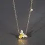 Coloura Womens Brass Necklace with Sunflower for Womens & Girls, Rose Gold Plated Cubic Zirconia Pendant Necklace Hypoallergenic & Nickel Free