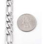 Steelmeup Stainless Steel Simple Classic Figaro Link Chain Bracelet for Men 6 7 10mm 7 8 9-inch