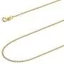 Wellingsale 14k Yellow Gold Polished Solid 1.2mm Side Diamond Cut Rolo Cable Chain with Spring Ring Clasp Wellingsale 14k Yellow Gold Polished Solid 1.2mm Side Diamond Cut Rolo Cable Chain with Spring Ring Clasp