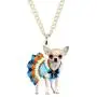 NEWEI Acrylic Sweet Chihuahua Dog Puppy Necklace Chain Pendant Collar Fashion Animal Pet Jewelry for Women Gifts Charm NEWEI Acrylic Sweet Chihuahua Dog Puppy Necklace Chain Pendant Collar Fashion Animal Pet Jewelry for Women Gifts Charm