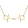 MANZHEN Snaffle Bit Necklace for Horse Lover Equestrian Jewelry