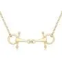 MANZHEN Snaffle Bit Necklace for Horse Lover Equestrian Jewelry MANZHEN Snaffle Bit Necklace for Horse Lover Equestrian Jewelry
