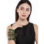 Aheli Wedding Party Designer Velvet Faux Stone Studded Bridal Bangle Set Chuda with Hangings Indian Traditional Ethnic Fashion Jewelry for Women