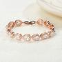 SWEETV Teardrop Wedding Bridal Bracelets for Brides, Crystal Rhinestone Cubic Zirconia Tennis Bracelets for Women Prom, Bridal Jewelry