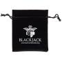 Blackjack Jewelry Mens Genuine Lava Stone Black Stainless Steel Bead Bracelet Black CZ Skull Lobster Clasp
