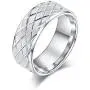 6mm or 8mm Solid Unisex Comfort Fit Sterling Silver Lines and Grids Engraved Ring Patterned Wedding Band 6mm or 8mm Solid Unisex Comfort Fit Sterling Silver Lines and Grids Engraved Ring Patterned Wedding Band
