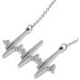 Boutique Academia - Accurate EKG Heartbeat Necklace: Cardiogram Science & Medicine Jewelry Gift