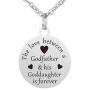 WPFdesign Godfather and Goddaughter Dog Tag Necklace Jewelry Keychain Pendant