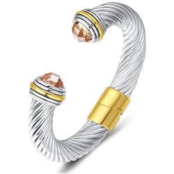 UNY Cuff Antique Wire Charms Women Vintage Trendy Fashion Designer Inspired Unique Bracelets Bangles