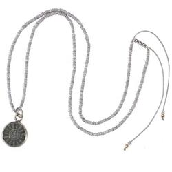 KELITCH Buddha Long Y Strand Necklaces Crystal Beaded Peace Sign Pendant Necklaces New Handmade Fashion Jewelry