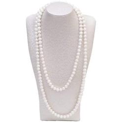 BeautyMood 2 Pcs Pearl Necklace, Stylish Long Pearl Chain for Clothing, Clothing Accessories Bead Accessories