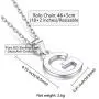 SILVERCUTE 925 Sterling Silver 26 Letters Pendant Cute Choker Chain with Monogram Charm Tiny Initial Necklace for Women Girls, Polished or CZ Style, with Gift Box SILVERCUTE 925 Sterling Silver 26 Letters Pendant Cute Choker Chain with Monogram Charm Tiny Initial Necklace for Women Girls, Polished or CZ Style, with Gift Box