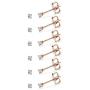 Udalyn 6-12 Pairs Tiny 2mm Stainless Steel Stud Earrings For Mens Womens CZ Round Ball Earrings Set