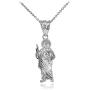 925 Sterling Silver Saint Jude Charm Pendant Necklace