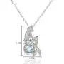 Mermaid Luminous Pendant Necklace for Women Teen Girl Gift Jewelry