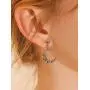 Folomie Fashion Elegant Black Star Moon Glitter Silver Drop Dangle Earrings Jewelry For Womens Girls Friends Christmas Birthday Gifts Wedding Party with nice box packed Folomie Fashion Elegant Black Star Moon Glitter Silver Drop Dangle Earrings Jewelry For Womens Girls Friends Christmas Birthday Gifts Wedding Party with nice box packed