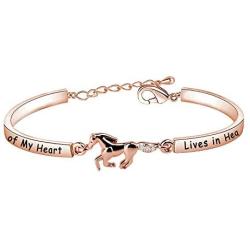 Zuo Bao Horse Memorial Jewelry Horse Lover Bracelet A Piece of My Heart Lives in Heaven Gift Loss of Horse Bracelet