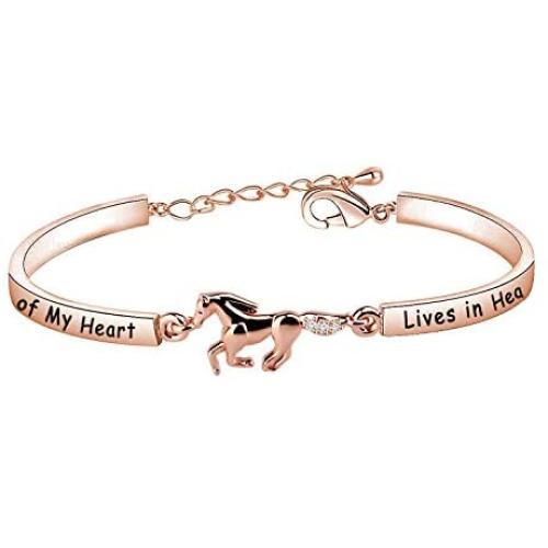 Zuo Bao Horse Memorial Jewelry Horse Lover Bracelet A Piece of My Heart Lives in Heaven Gift Loss of Horse Bracelet