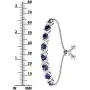Belinda Jewelz Womens Sterling Silver Birthstones Adjustable XO Bolo Bracelet