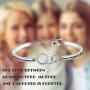 MAOFAED Generation Gift Family Jewelry Grandmother Mother Daughter Bracelet The Love Between Grandmother Mother Daughter is Forever