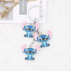 WSNANG Ohana Keychain Ohana Means Family Hibiscus Flower Charm Keychain Hawaiian Ohana Gift Lilo Stitch Jewelry Gift for Family Best Friends