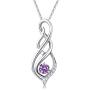 Mother Day Gift Clearance Infinity Necklace for Women S925 Sterling Silver Infinity Jewelry I Love You Forever Pendant Necklace Gifts for Women 18+2 Inch with Gift Box