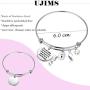 UJIMS Semicolon Inspirational Gift Mental Health Suicide Awareness Bracelet Depression Awareness Jewelry for Women Girl