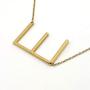 Fashionalife Birthday Gift for Girls Necklace for Women 26 Letters Initial Pendant Script Stainless Steel Jewelry
